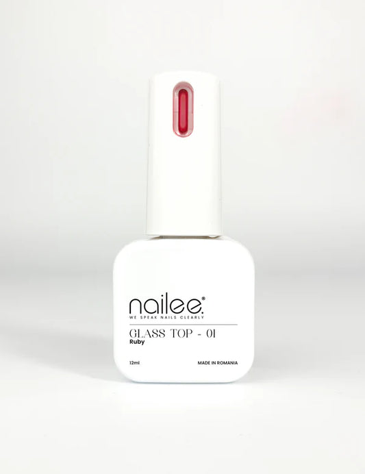 Nailee Glass Top 12ml- Ruby 01